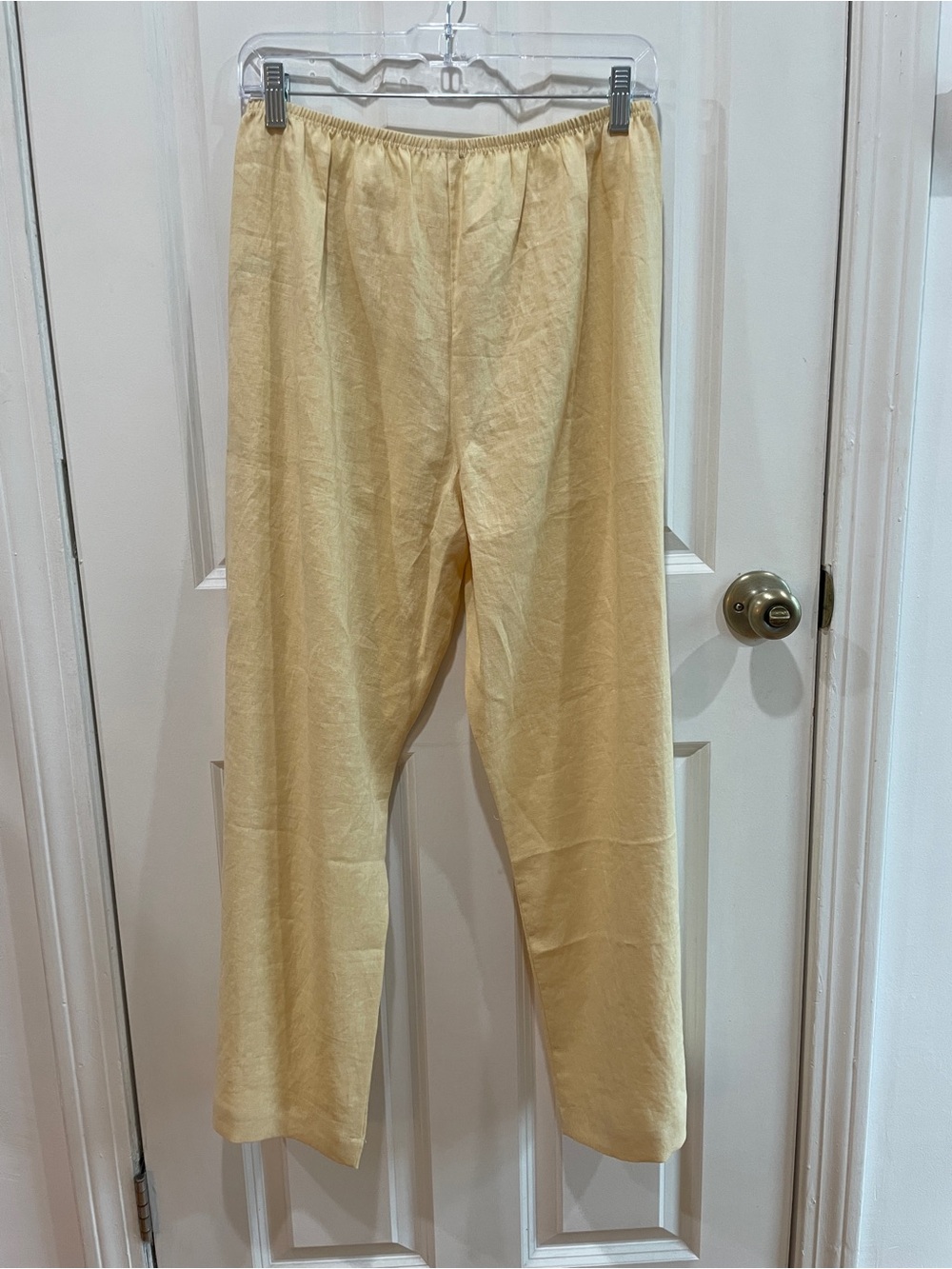 DONNI The Linen Crop Stripe Pant Butter - Picture 3 of 9